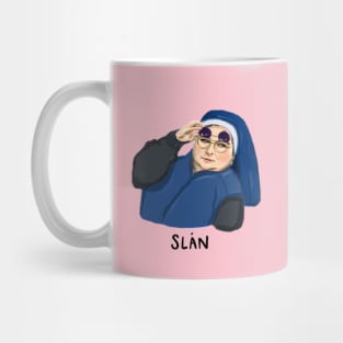 Sister Michael sunglasses side eye | slan abhaile text version Mug